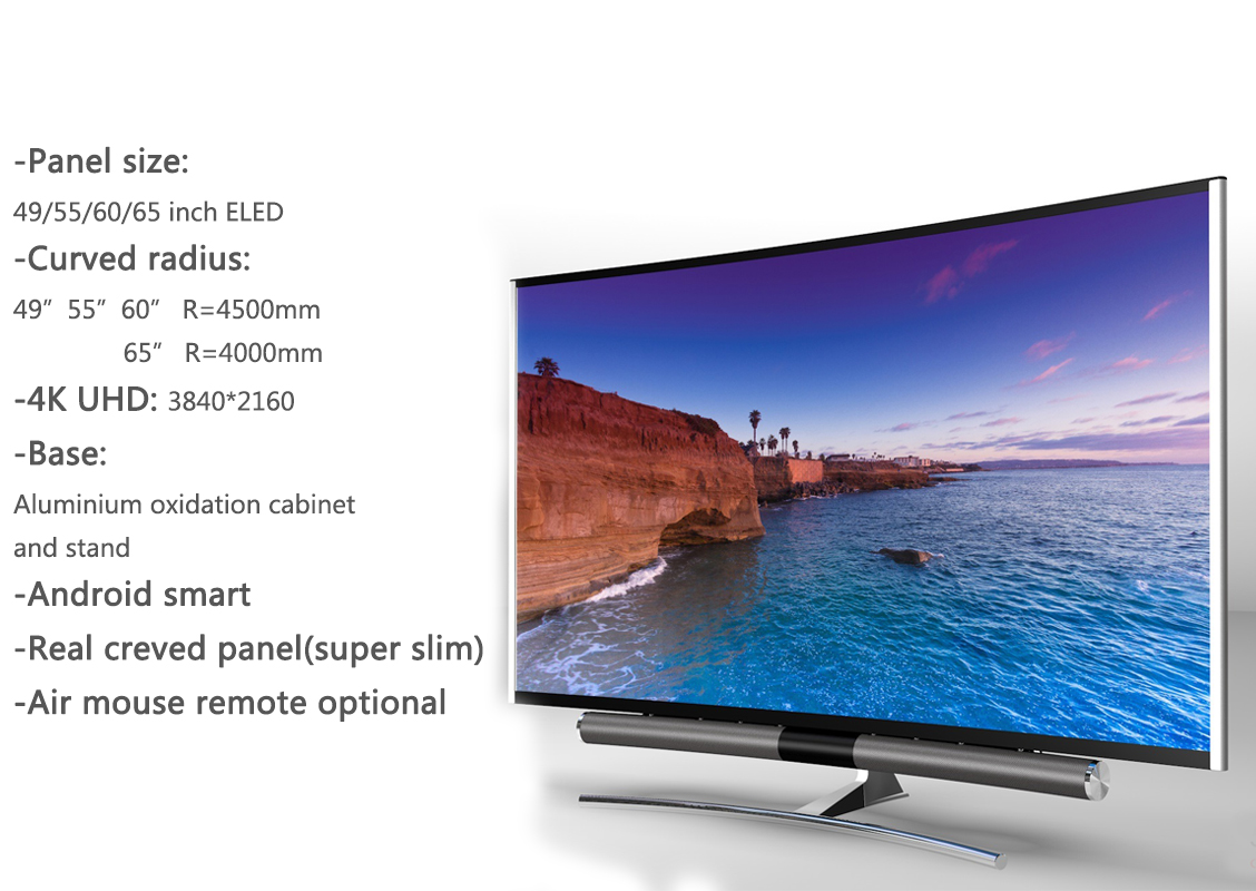 UHD 4K curved TV